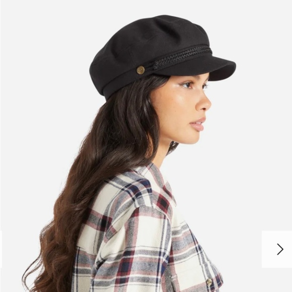 NWT Black Brixton Fiddler Cap XS